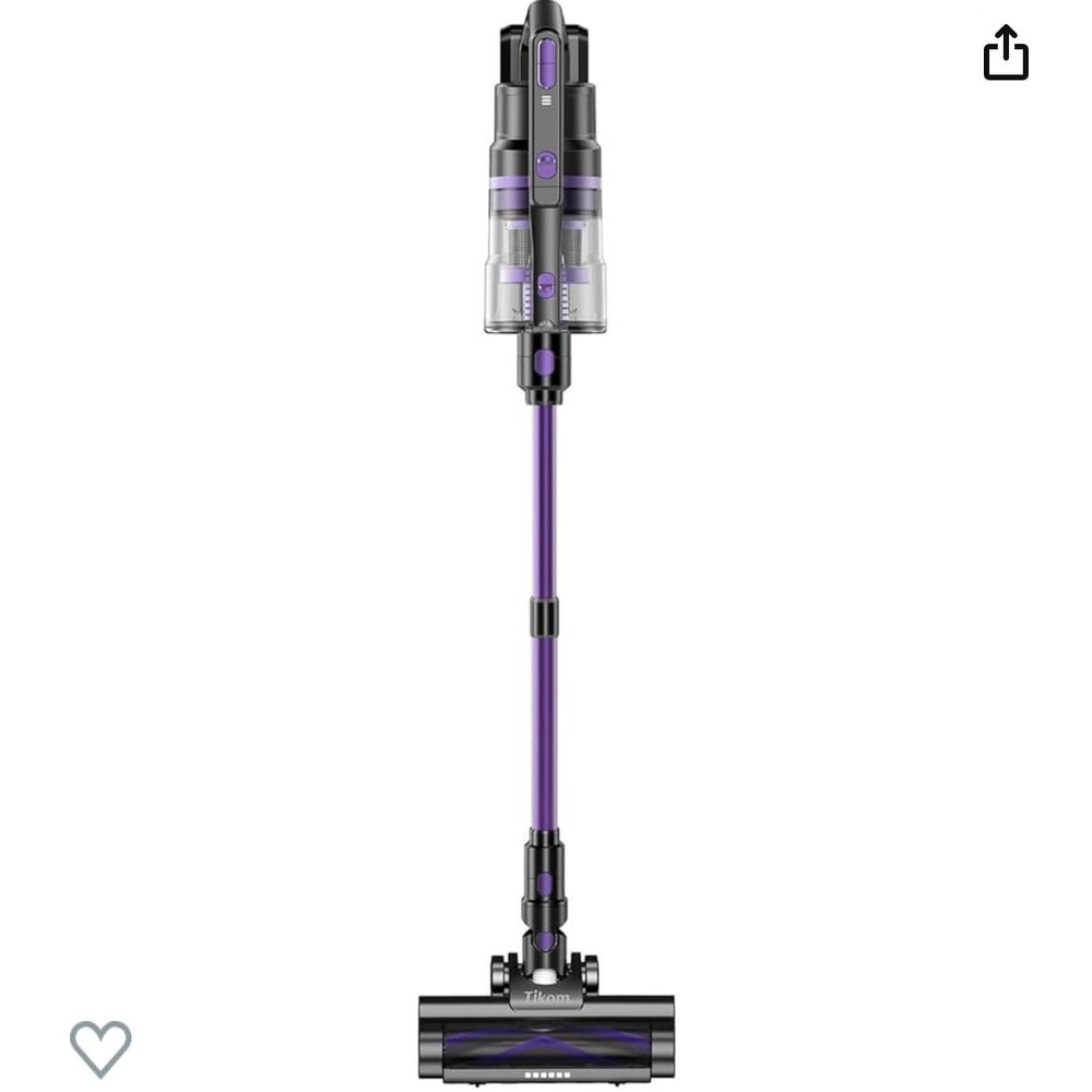 Tikom V700 Cordless Vacuum Cleaner with 450W 33Kpa Powerful Suction, Up to 50